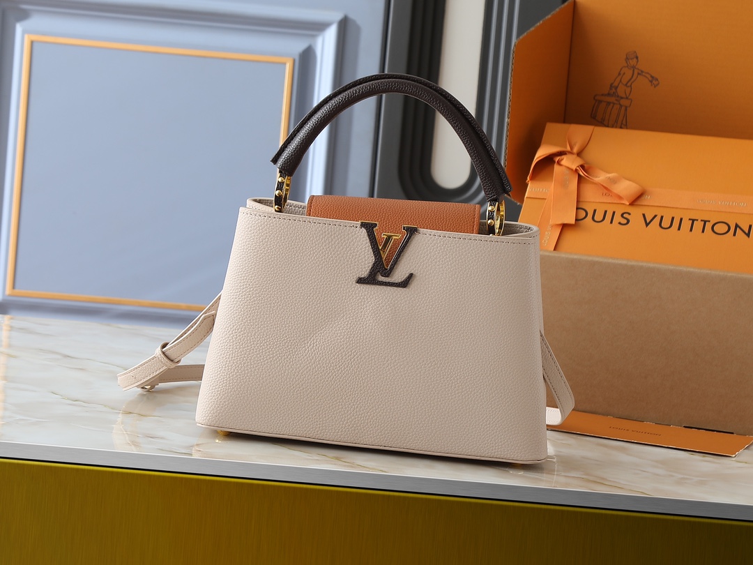 LV Classic Handbag Monogram Canvas Gold Hardware Office Commute